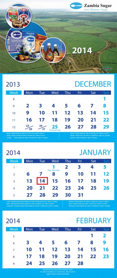 FREIGHT CALENDARS | normabeyl.co.za